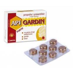 API GARDIN FORTE - pastylki do ssania Propolis i Prawoślaz o smaku wiśniowym - SUPLEMENT DIET